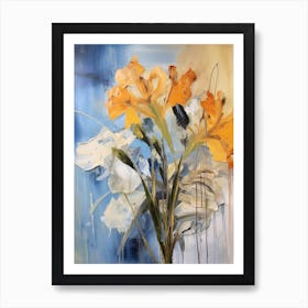 Fall Flower Painting Agapanthus 1 Art Print