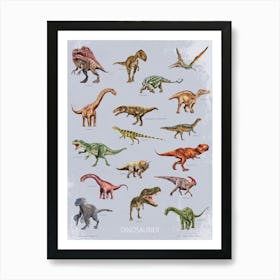 Poster Dinosaurier Art Print