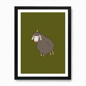 Unicorn Sheep Art Print