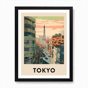 Affiche Voyage Vintage Tokyo pour Salon