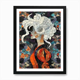 Mosaic Woman 2 Art Print