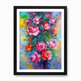 Bouquet of roses Art Print