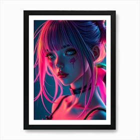 Anime Girl Art Print