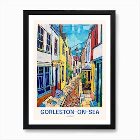 Gorleston On Sea England 5 Uk Travel Poster Art Print