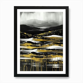 Black And Gold 51 Art Print