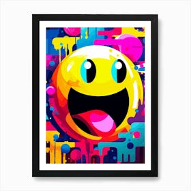 Smiley Face Painting 1 Art Print