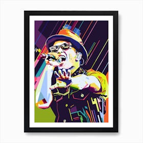 Bruno Mars Style WPAP Art Print