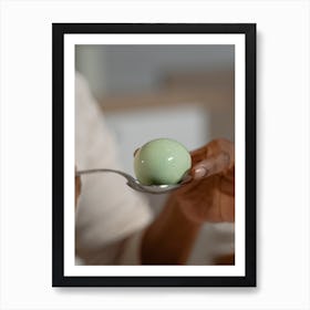 Egg On Spoon Stock Videos & Royalty-Free Footage Art Print