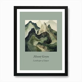 Landscapes Of Japan Mount Goryu 36 Art Print