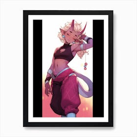 Demon Girl 3 Art Print