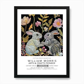 William Morris Easter Rabbits Textile Liberty London Art Print
