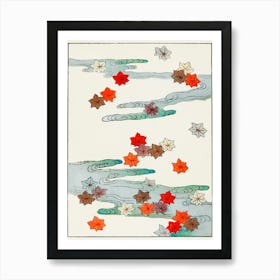 Autumn And Water Illustration, Shin Bijutsukai Art Print