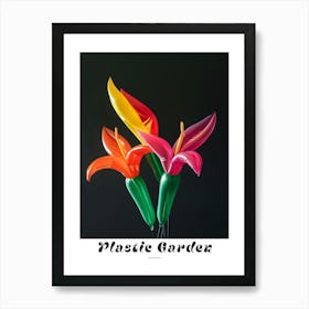 Bright Inflatable Flowers Poster Heliconia 1 Art Print