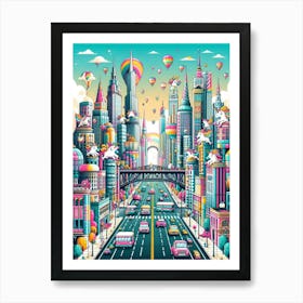 Unicorn Road Art Print