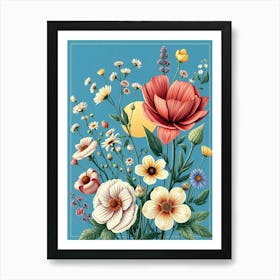 Flowers In A Vase 12 Art Print