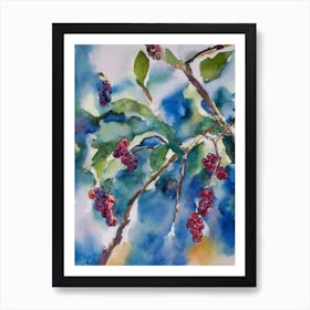 Mulberry 1 Classic Fruit Art Print