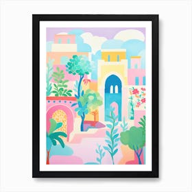 Ostia, Italy Colourful View 1 Art Print