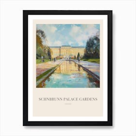 Schnbrunn Palace Gardens Vienna 2 Vintage Cezanne Inspired Poster Art Print