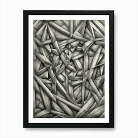 Abstract Geometric Drawing Art Print