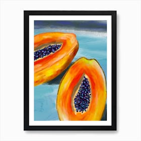 Papaya Fruit Art Print