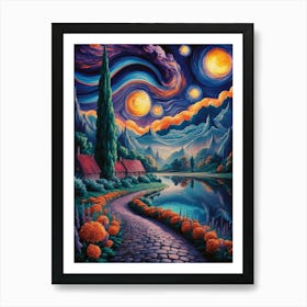 Starry Night 17 Art Print