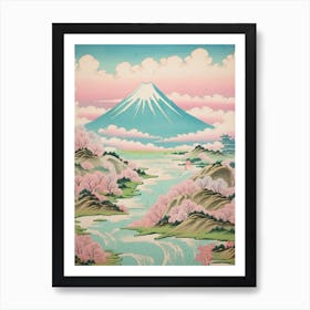 Mount Fuji In Fuji Hakone Izu National Park, Japanese Landscape 2 Art Print