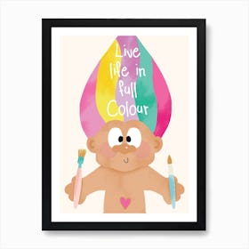 Colour Troll Art Print