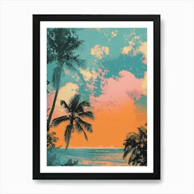 Sunset Canvas Print Art Print