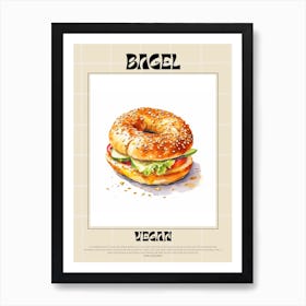 Vegan Bagel 4 Art Print