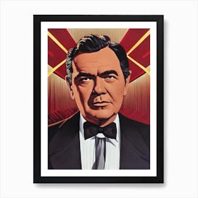 Edmond O'Brien Illustration Movies Art Print