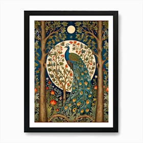 William Morris Peacock In The Forest Art Print