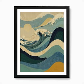 Great Wave Off Kanagawa 32 Art Print