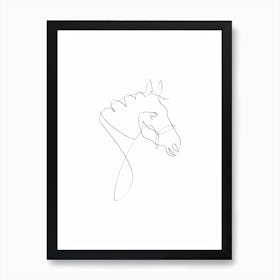 Horse Line I Art Print