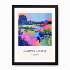 Colourful Gardens Rhs Garden Wisley United Kingdom 3 Blue Poster Art Print