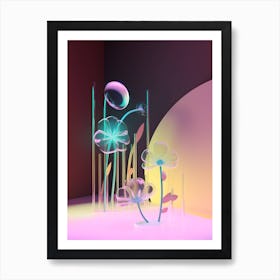 Abstract Flower Poster