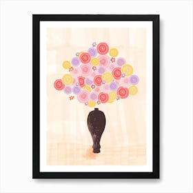 Spring Flowers In Vase 2 Art Print