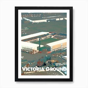 Victoria Ground, Stoke, Stadium, Football, Art, Soccer, Wall Print, Art Print Art Print