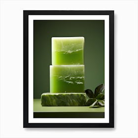 Green Soap, Stones Art 1 Art Print
