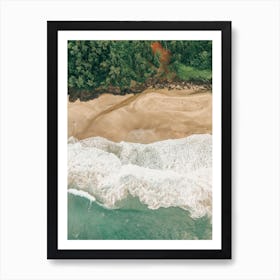 Aerial View Of The Na Pali Coast On Kauai In Hawaii Art Print