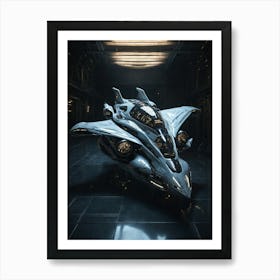 Futuristic Spaceship Art Print
