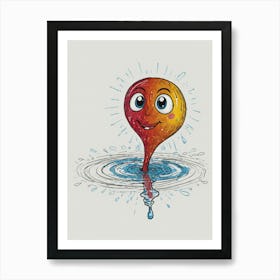 Water Drop Art Print