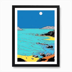 Minimal Design Style Of Turks And Caicos Islands 3 Art Print