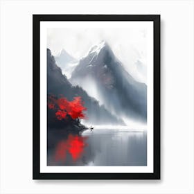 Asian Landscape Painting 2 Art Print