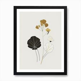 Coltsfoot Spices And Herbs Retro Minimal 2 Art Print