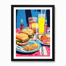 Pop Art American Diner 3 Art Print