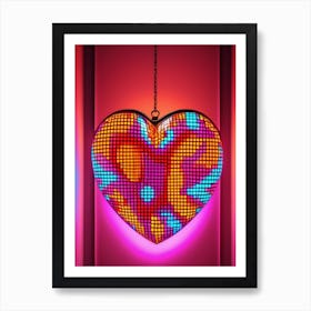 Chain by the Heart Abstract Art Print