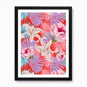 Tropical Nature Pattern Art Print