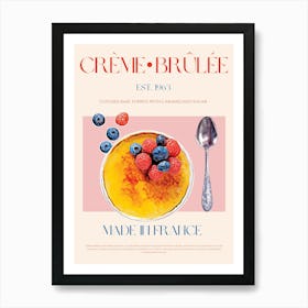 Creme Brulee Mid Century Art Print