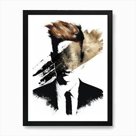 Man In A Suit 3 Art Print