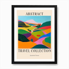 Abstract Travel Collection Poster Equatorial Guinea 2 Art Print